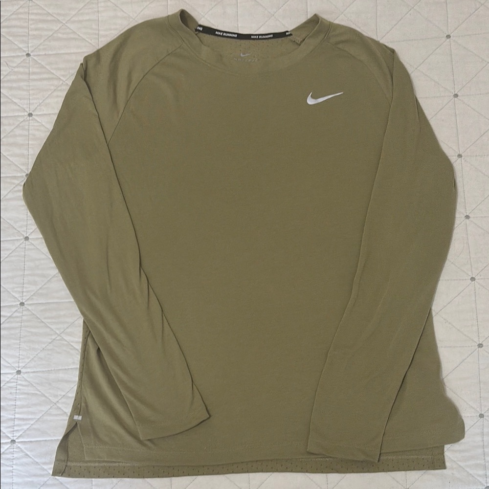 Nike Olive Long Sleeve Shirt
